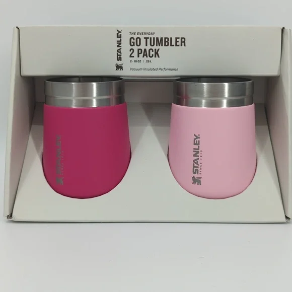 Stanley NWT Pink 2 Pack Everyday Go Tumbler 2 x 10 oz - Picture 1 of 9